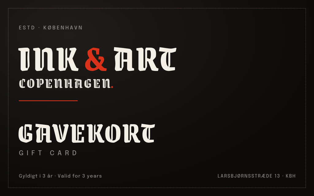 Ink & Art Copenhagen gavekort / gift card