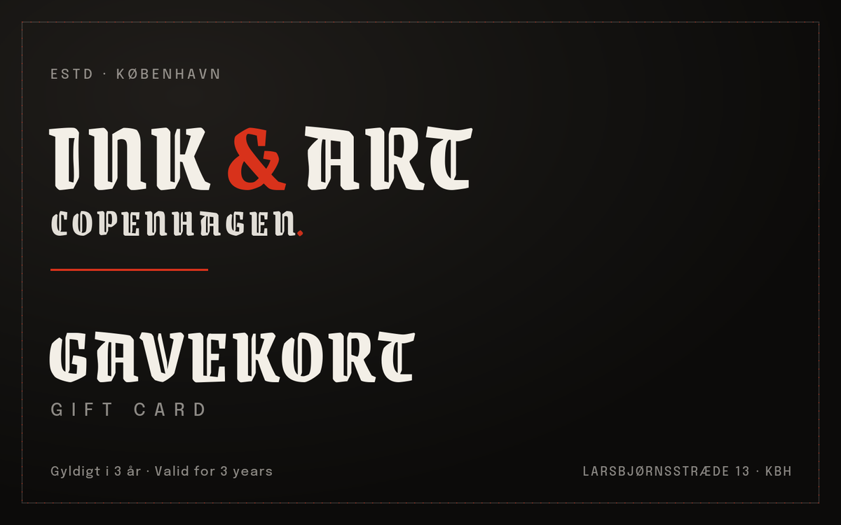 Ink & Art Copenhagen gavekort / gift card